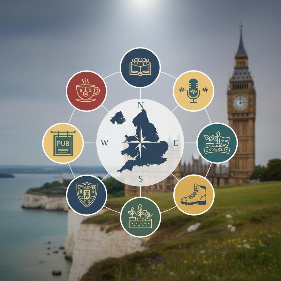 İngiltere'de topluluk etkinliklerinde İngilizce konuşan insanlar