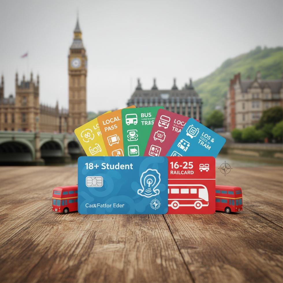 İngiltere'de öğrenci ulaşım kartı seçenekleri tablosu