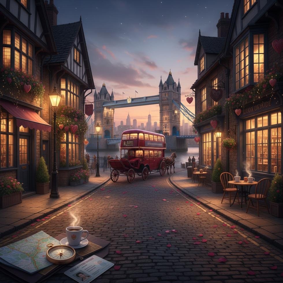 İngiltere'de Sevgililer Günü için romantik şehirler ve planlama