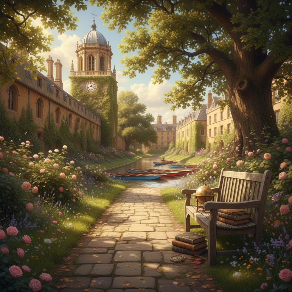 İngiltere yaz okuluna katılan gençlerin kampüs ortamı