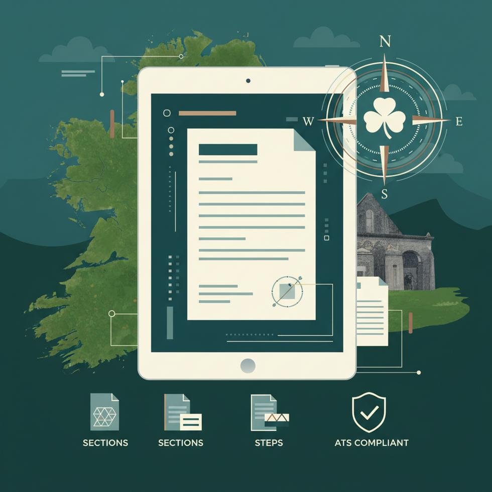 İrlanda için hazırlanmış örnek CV ve kapak mektubu belgesi