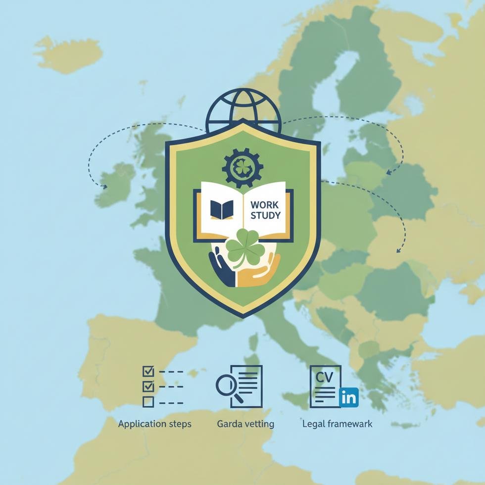 İrlanda'da gönüllü çalışan bir öğrenci