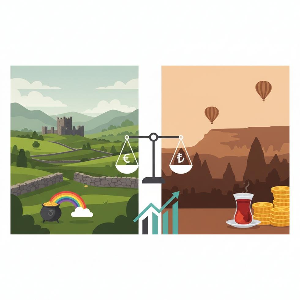 İrlanda ve Türkiye emeklilik sistemlerinin karşılaştırması görseli