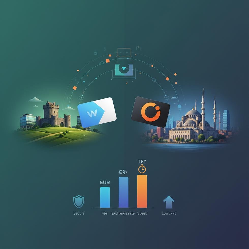 İrlanda’dan Türkiye’ye para gönderme işlemini gösteren finansal grafik