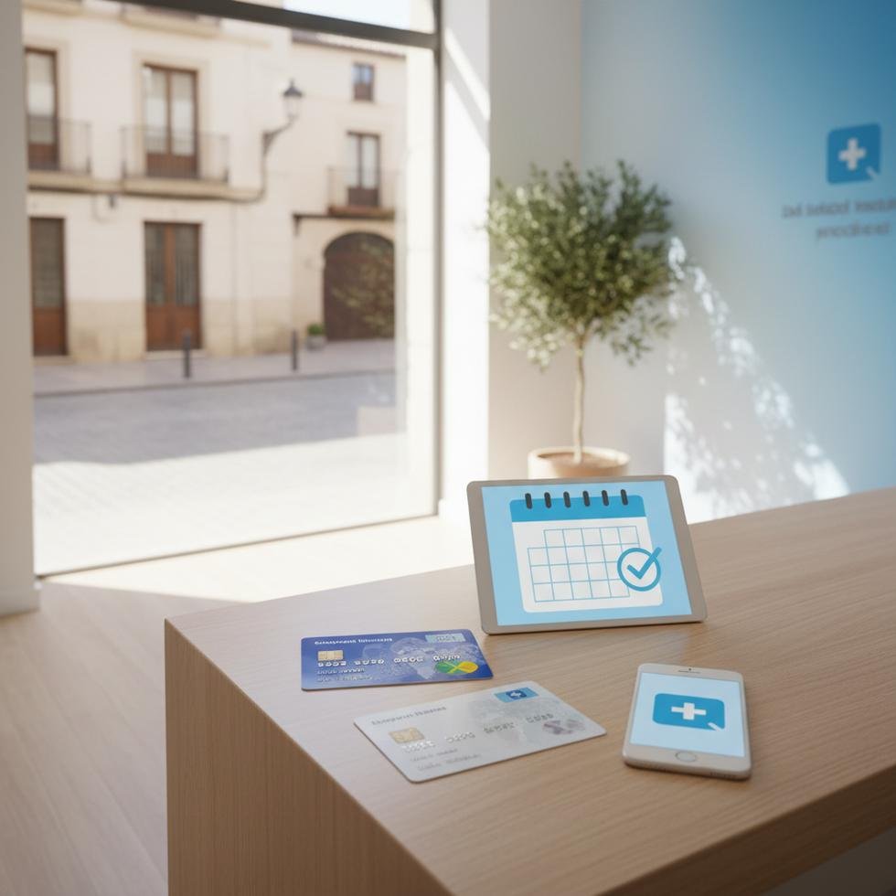 İspanya sağlık sistemi ve randevu süreçleri hakkında bilgilendirici grafik