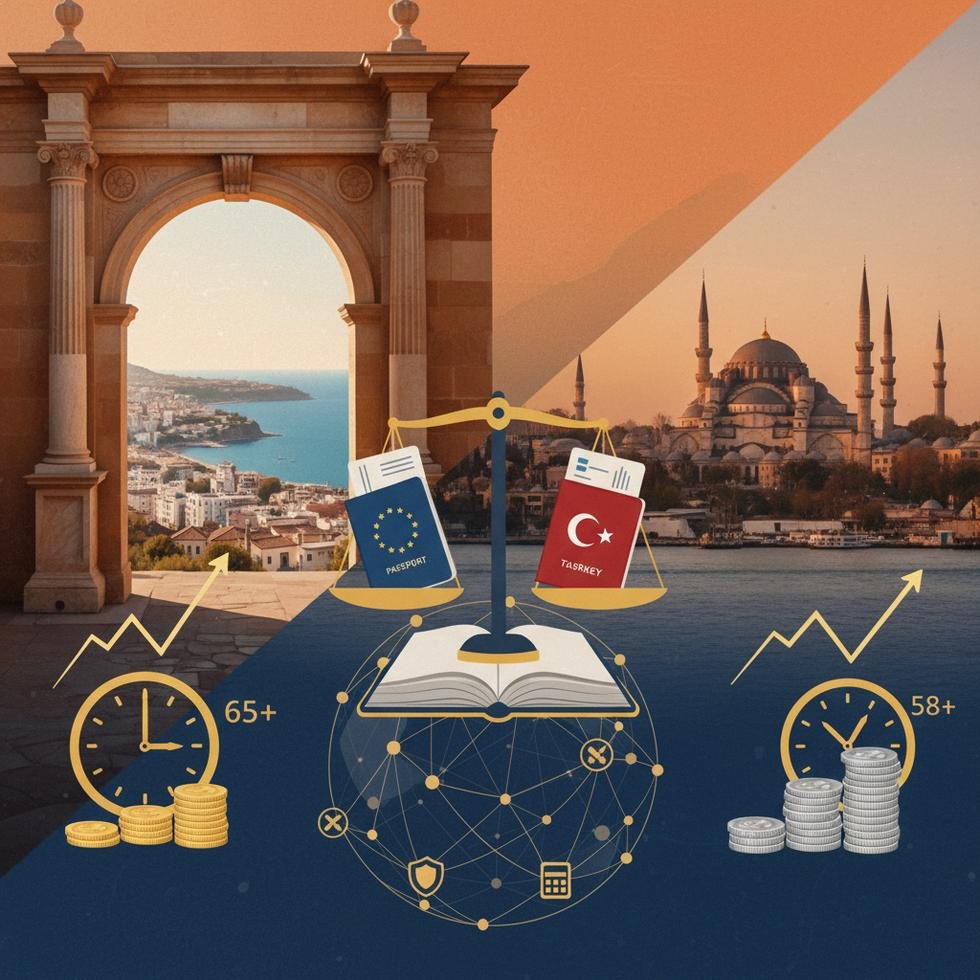 İspanya ve Türkiye emeklilik sistemi karşılaştırması grafik