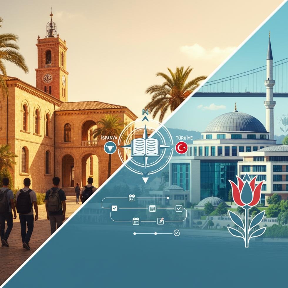 İspanya ve Türkiye’de üniversite başvurusu için öğrenciler evrak hazırlığı yapıyor