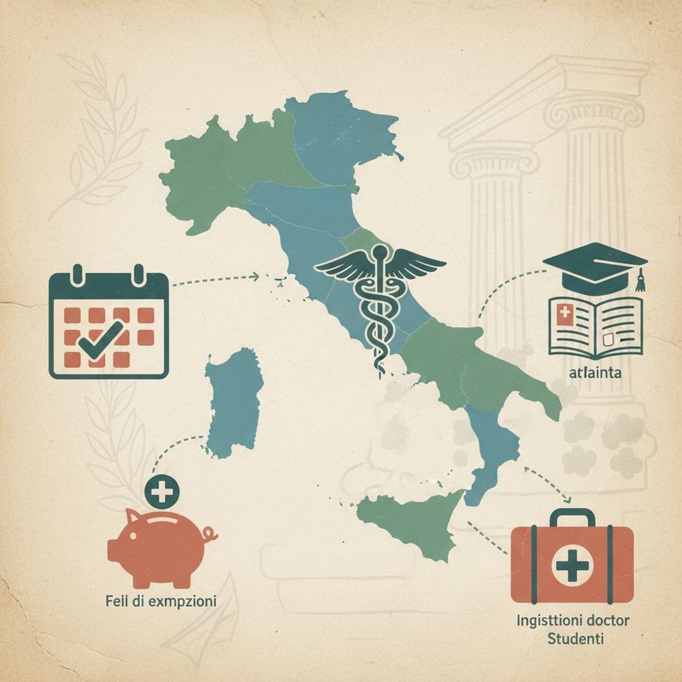 İtalya sağlık sistemi ile ilgili bilgilendirici rehber görseli