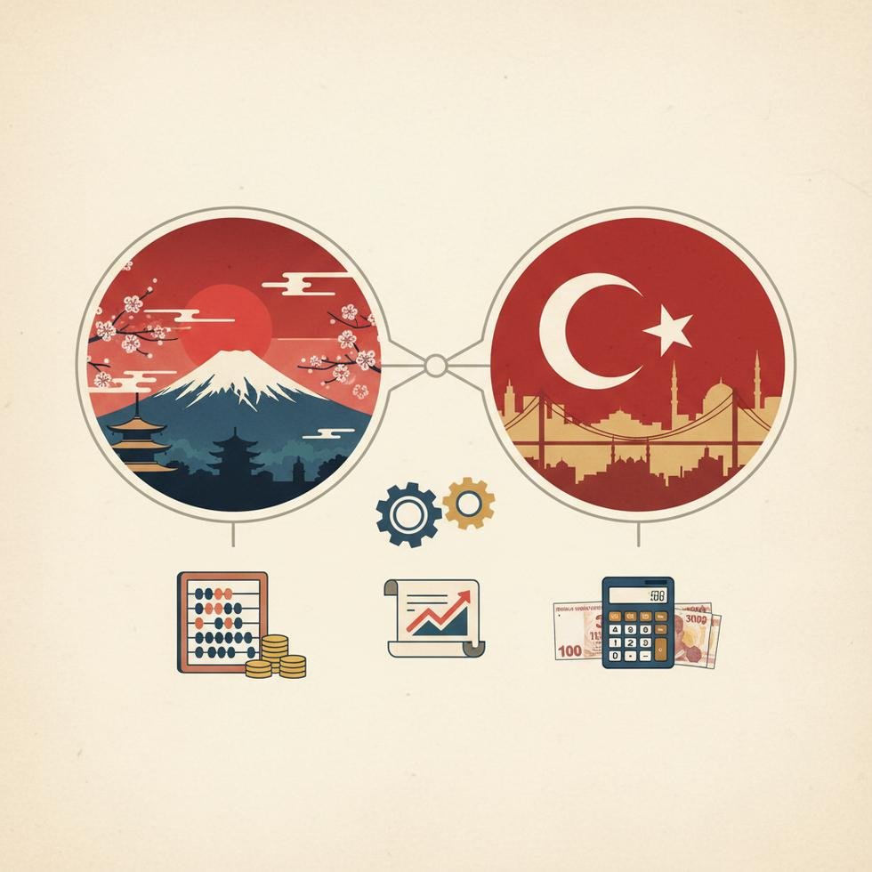 Japonya ve Türkiye emeklilik sistemi karşılaştırması grafiği
