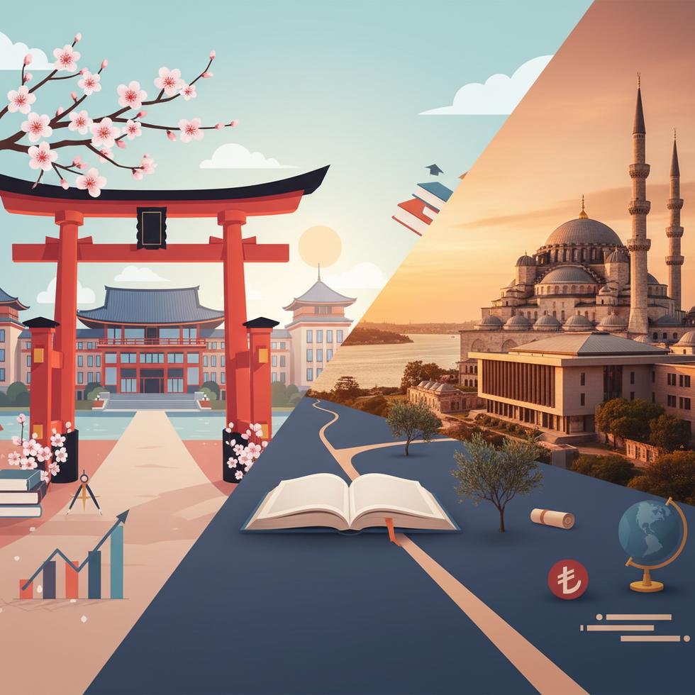 Japonya ve Türkiye üniversite giriş süreci karşılaştırması
