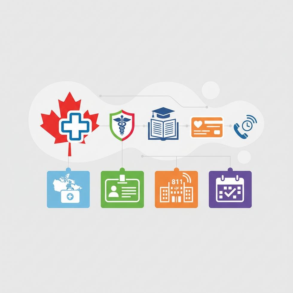 Kanada sağlık sistemi ve öğrenci sigortası ile ilgili güncel rehber kapak görseli