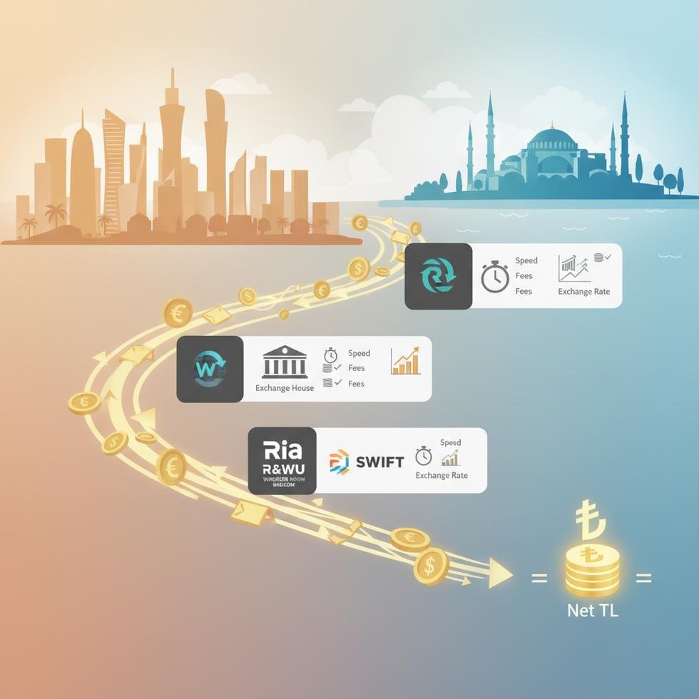 Katar’dan Türkiye’ye para transferi için alternatif yöntemler ve maliyet karşılaştırması