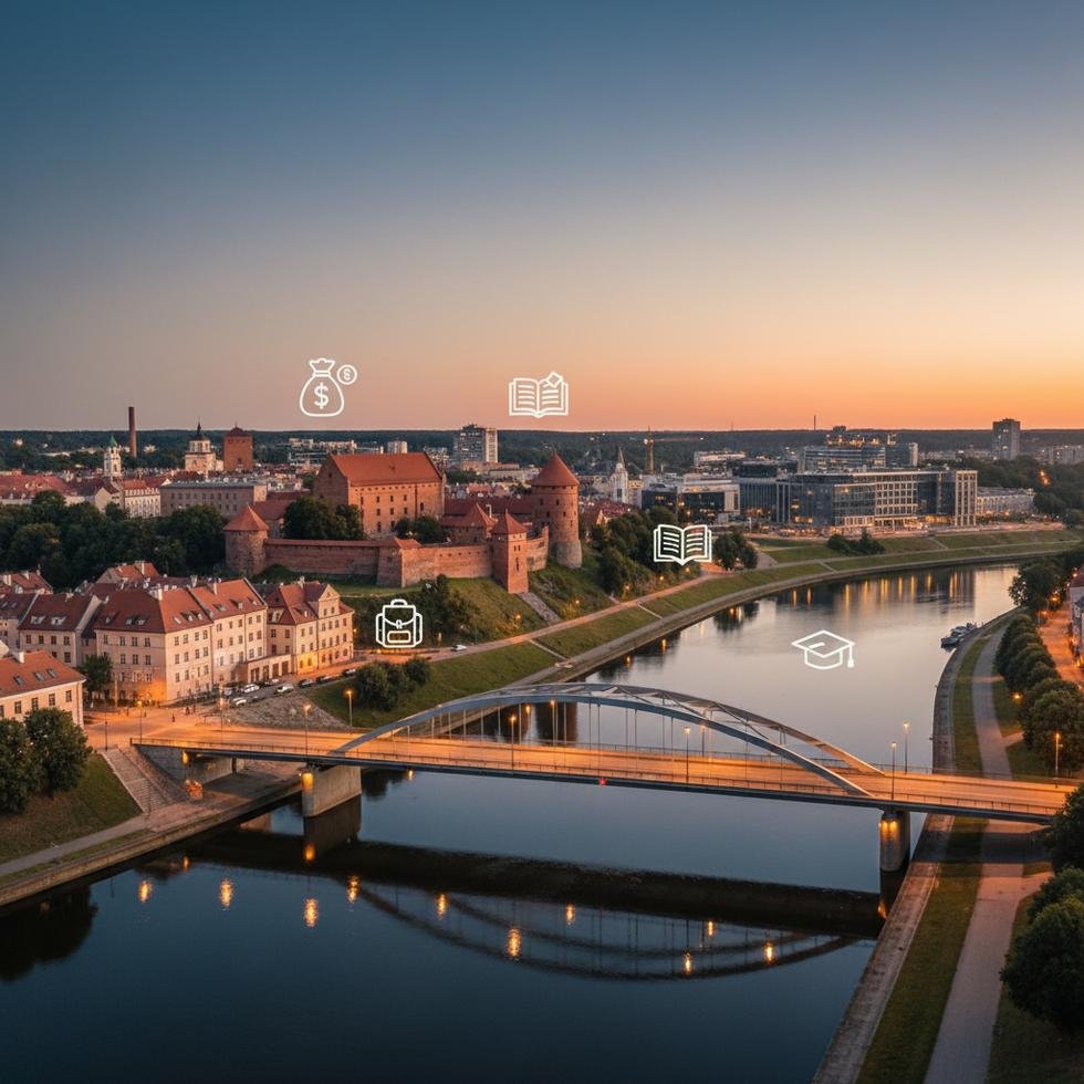 Kaunas şehrinde ulaşım ve eğitim rehberi