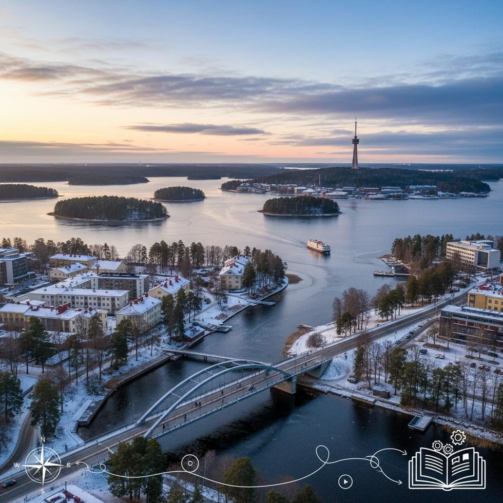 Kuopio şehrinde doğa ve eğitim ortamı