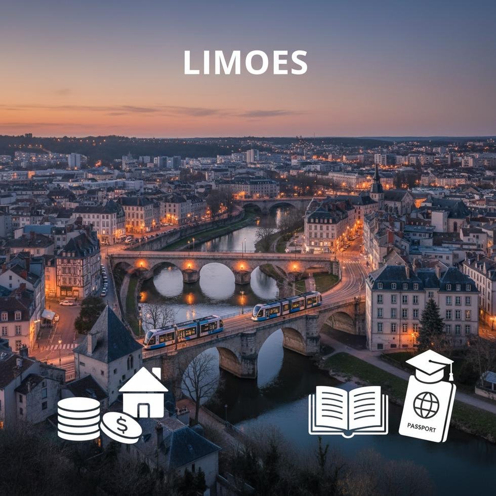 Limoges şehri ve öğrenci yaşamına dair genel görünüm