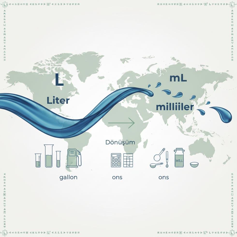 Liter ve litre yazım farkı, sembol kullanımı ve ölçü dönüşümleri