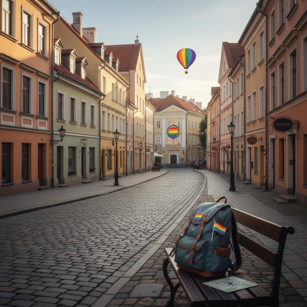 Litvanya’da LGBTQ+ topluluğu ve yaşam rehberi temalı görsel