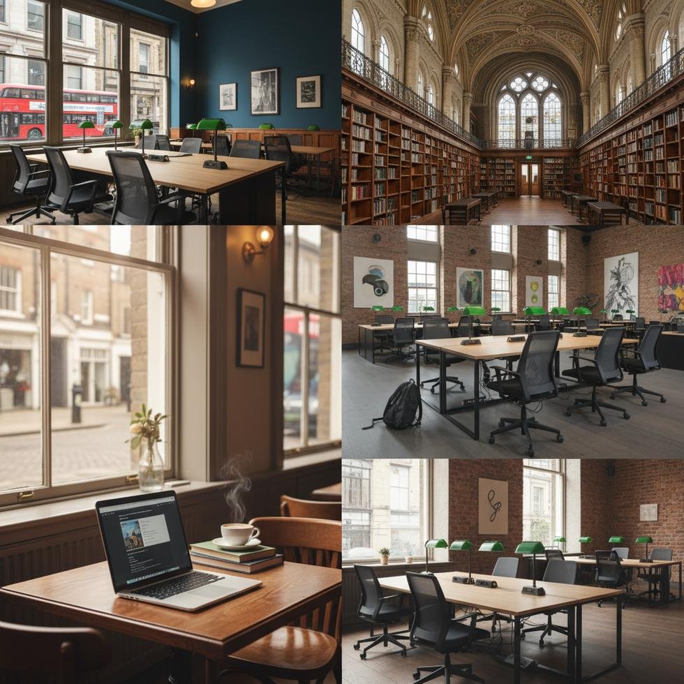 Londra’da laptopla çalışmak için popüler kafe ve kütüphane ortamları
