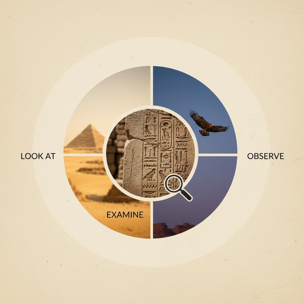 Look at, Examine ve Observe fiillerinin doğru kullanımı rehberi