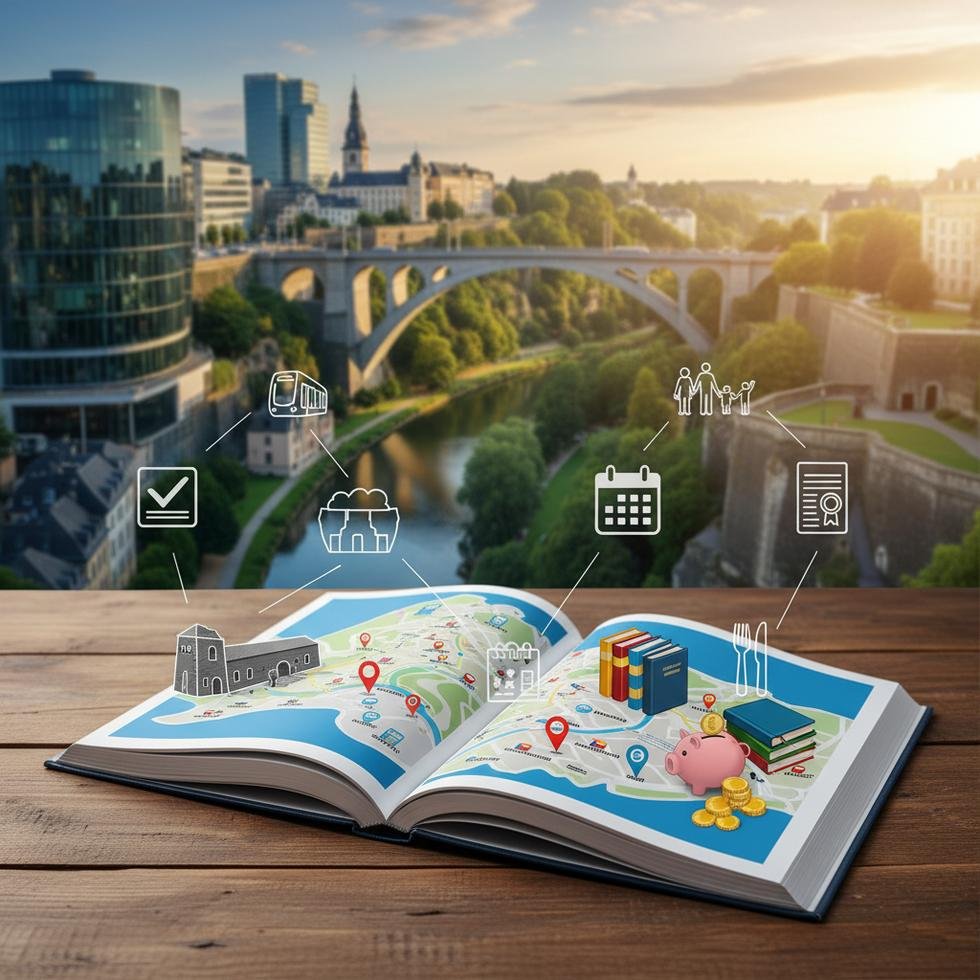 Lüksemburg’da kültürel şok ve uyum sürecini temsil eden günlük yaşam görüntüsü