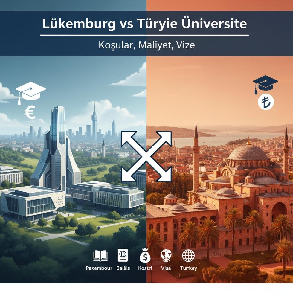 Lüksemburg ve Türkiye üniversite koşulları ve maliyet karşılaştırması