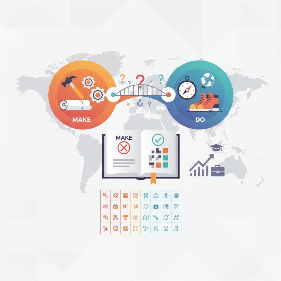 Make ve Do fiillerinin kullanımı ile ilgili pratik tablo ve hata örnekleri