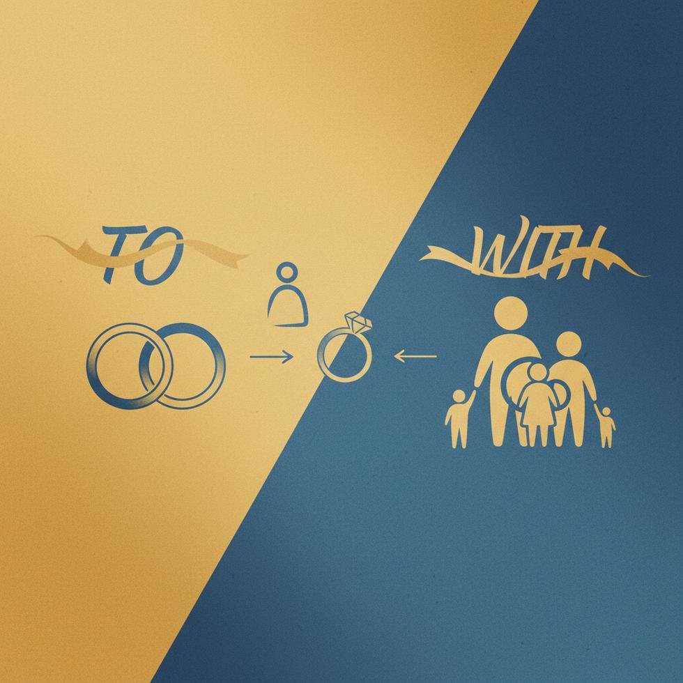 Married to ve married with İngilizce kullanım farkı rehberi görseli