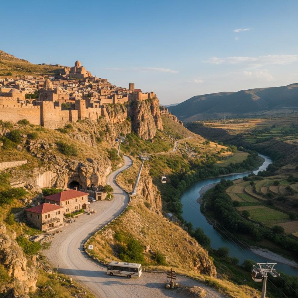 Nahçıvan’da tarihi ve doğal güzelliklerin panoramik görüntüsü