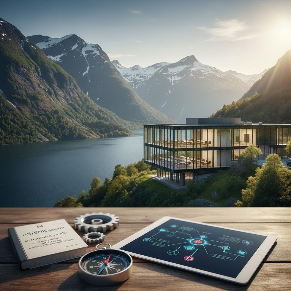 Norveç'te şirket kurma sürecini anlatan görsel