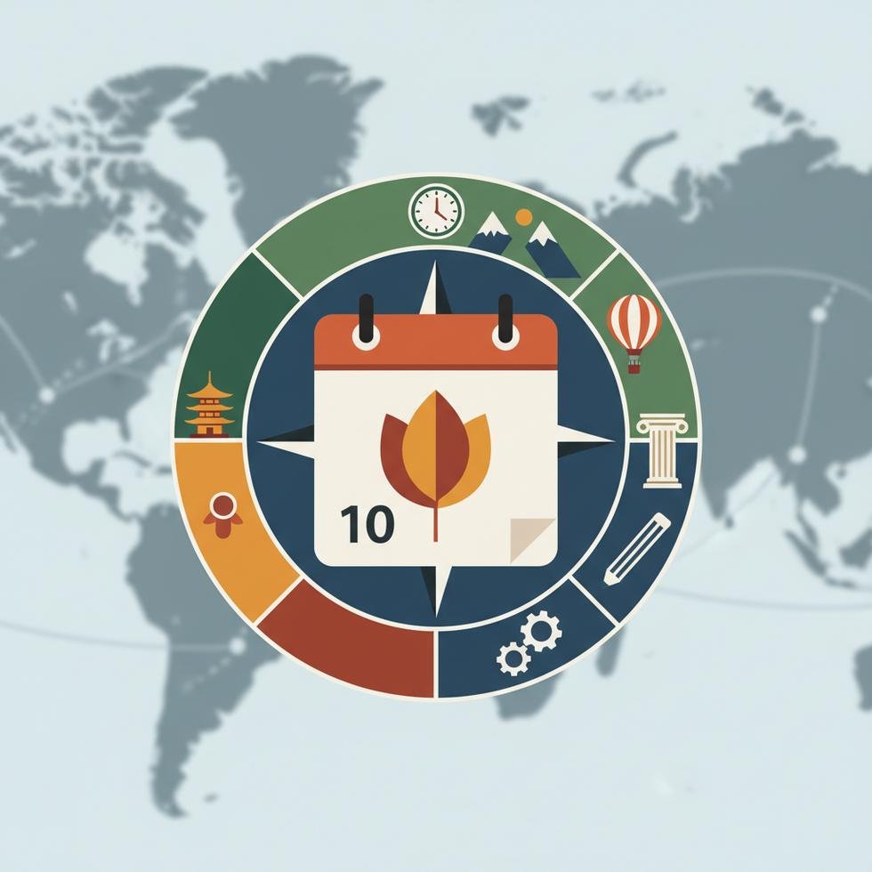 October ayının İngilizce ve Türkçe karşılığıyla tarih formatları tablosu