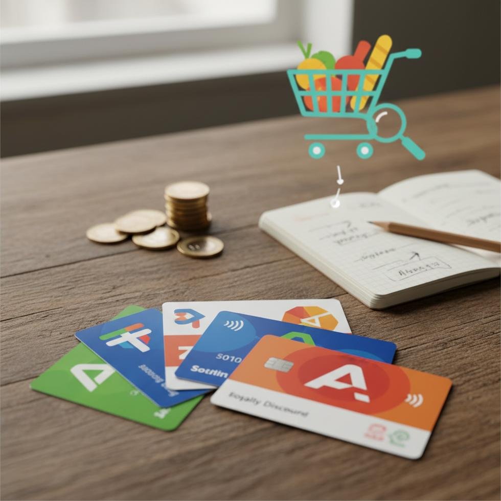 İngiltere'deki süpermarkette alışveriş yapan bir öğrenci