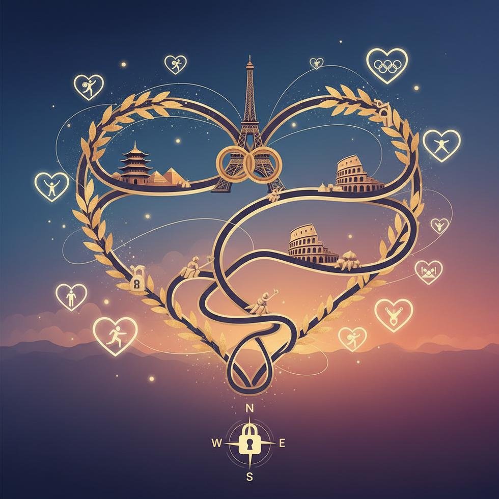 Olimpiyat şampiyonlarının ilham veren aşk öyküleri hakkında görsel