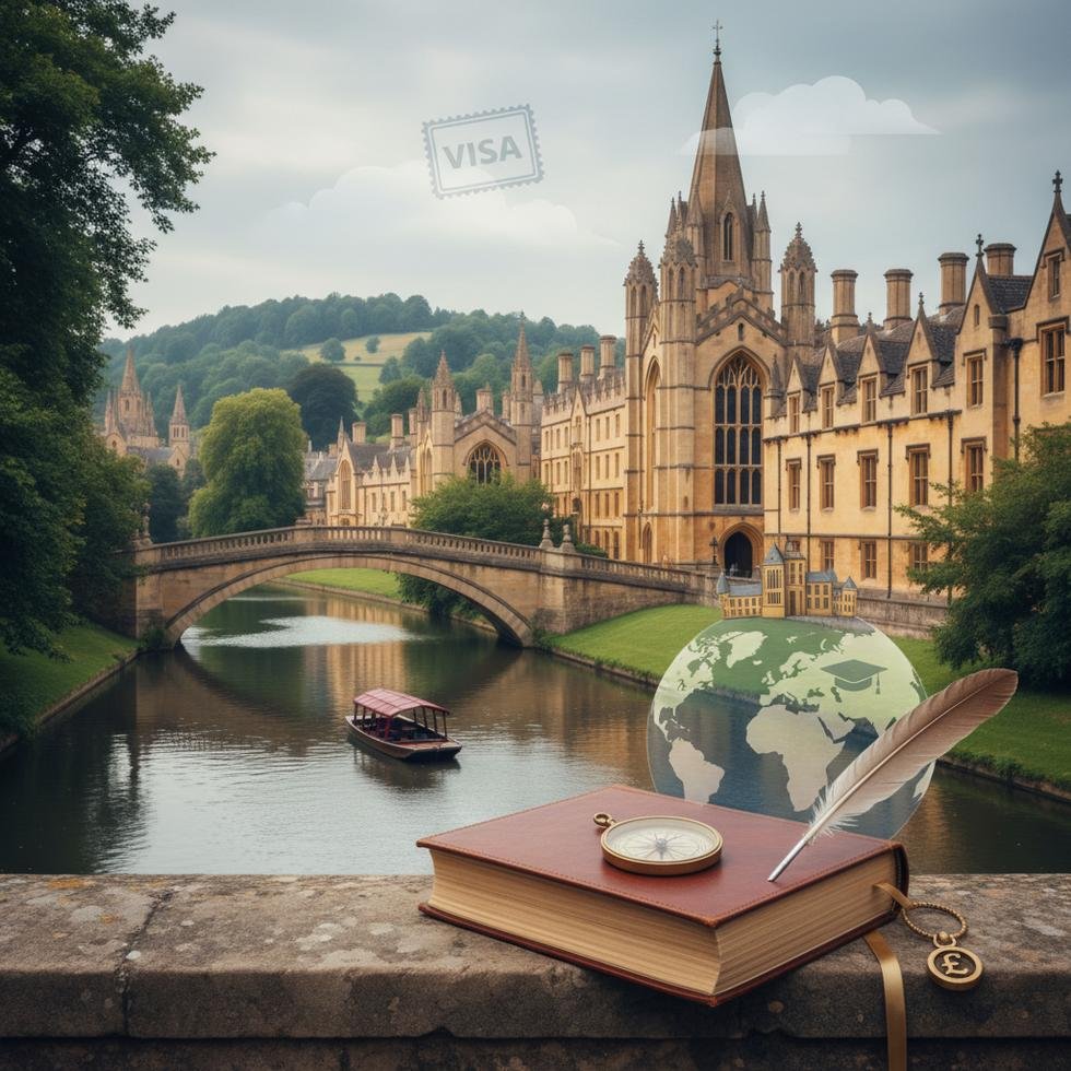 Oxford şehrinde pathway programına katılan uluslararası öğrenciler