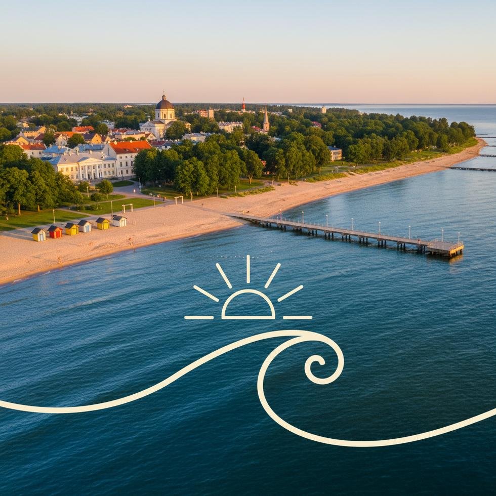 Pärnu şehrinde sahil ve spa tesisleri