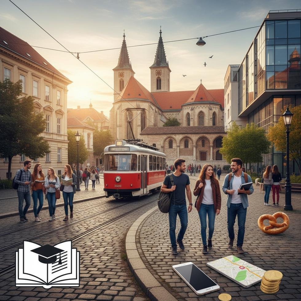 Pécs şehrinin tarihi ve kültürel mekanlarından genel görünüm