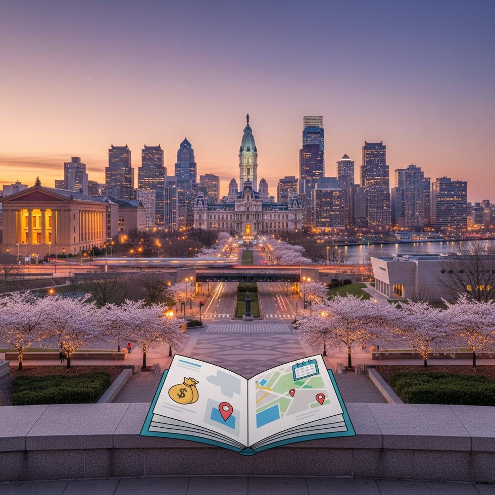 Philadelphia şehir merkezi ve tarihi binalar