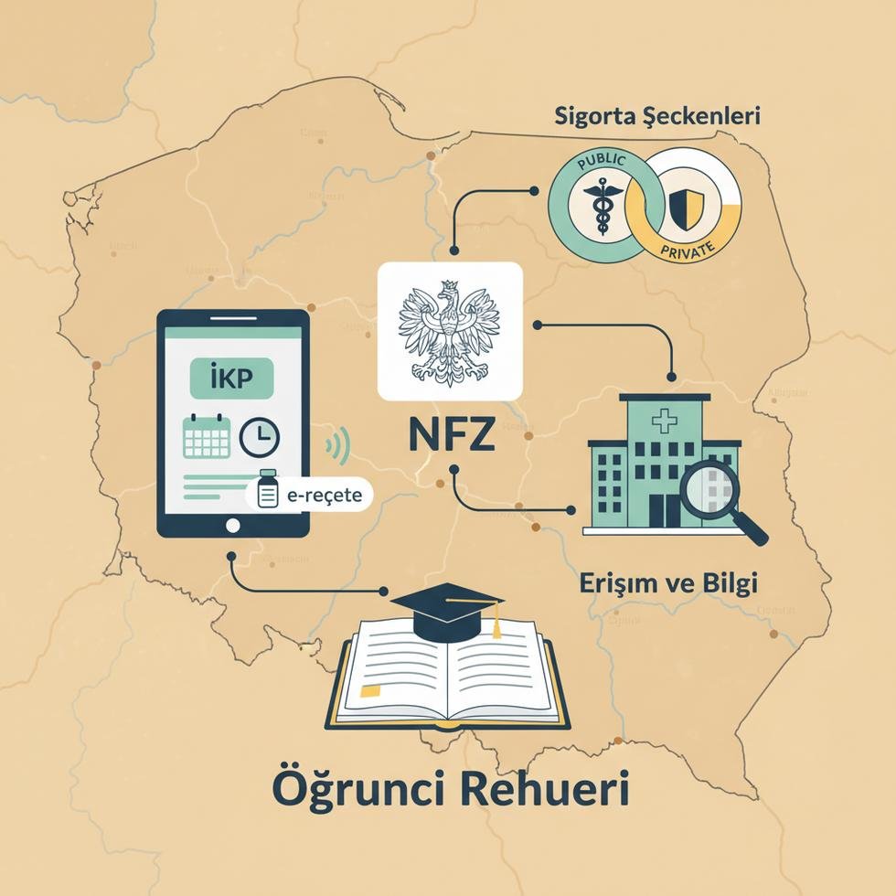 Polonya sağlık sistemi ve randevu rehberi görseli