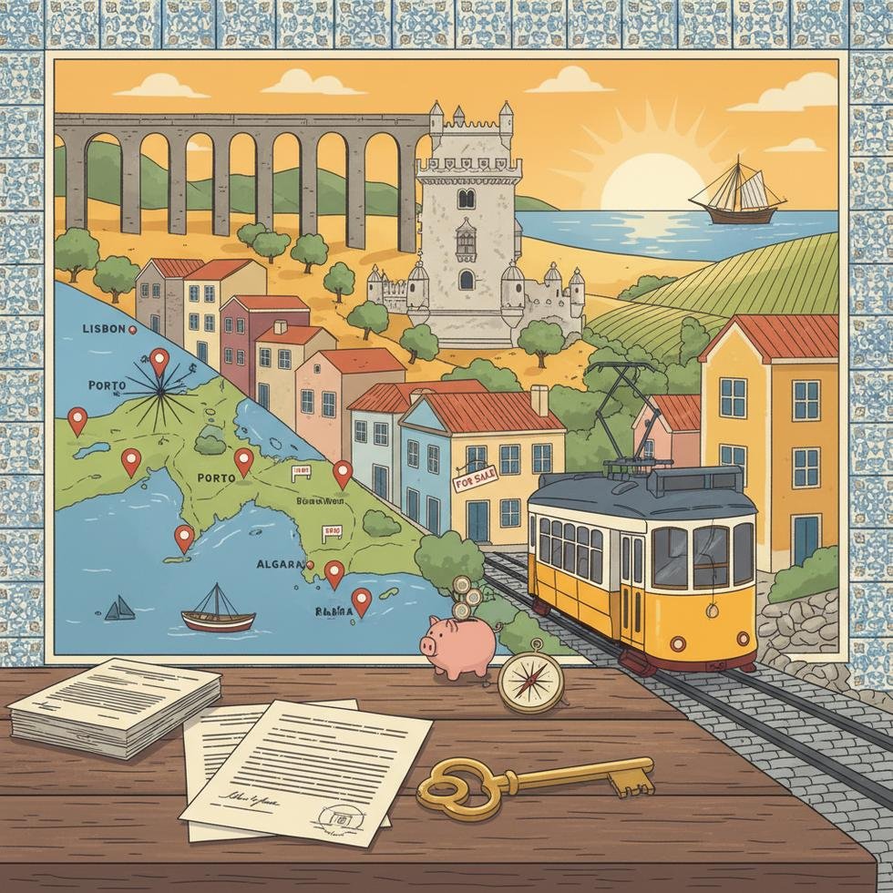 Portekiz’e taşınma rehberi bilgileri ve adımlarını gösteren grafik