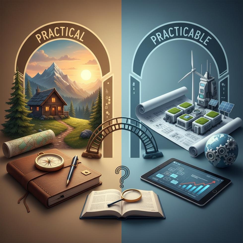 Practical ve Practicable kelimelerinin İngilizce yazım farkları ve kullanım alanları