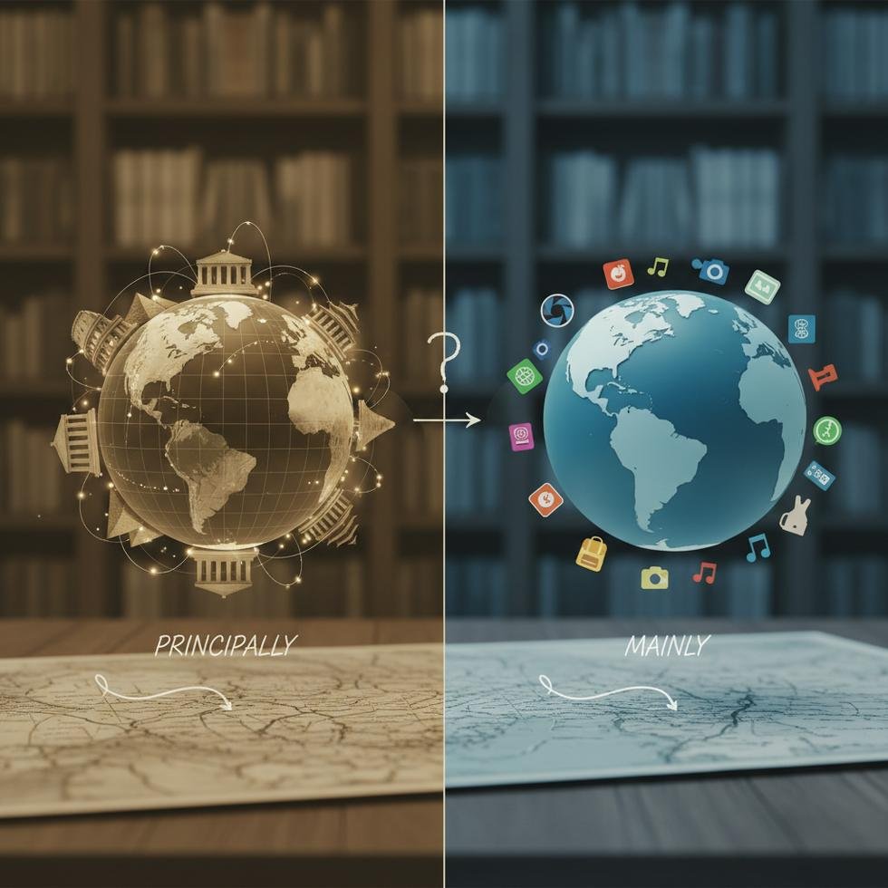 Principally ve Mainly kelimelerinin İngilizce kullanım farkları