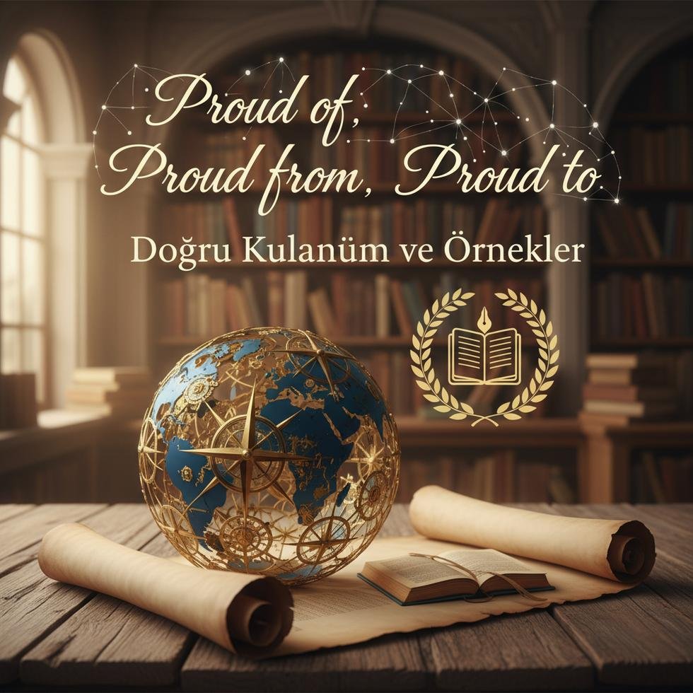 Proud of ve Proud from kalıplarının İngilizce'deki doğru kullanımı