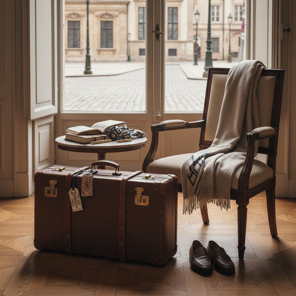 Quiet luxury ve old money estetiği gösteren şık giyimli bir kişi