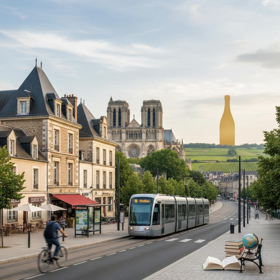 Reims şehri ve Notre-Dame de Reims Katedrali