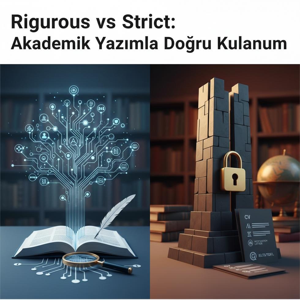 Akademik yazımda rigorous ve strict kelimelerinin karşılaştırması