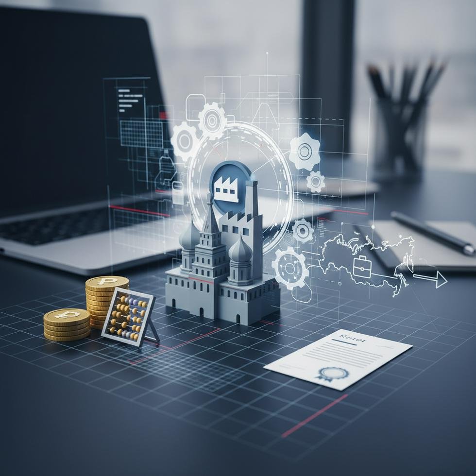 Rusya’da şirket kurma sürecini anlatan rehber görseli