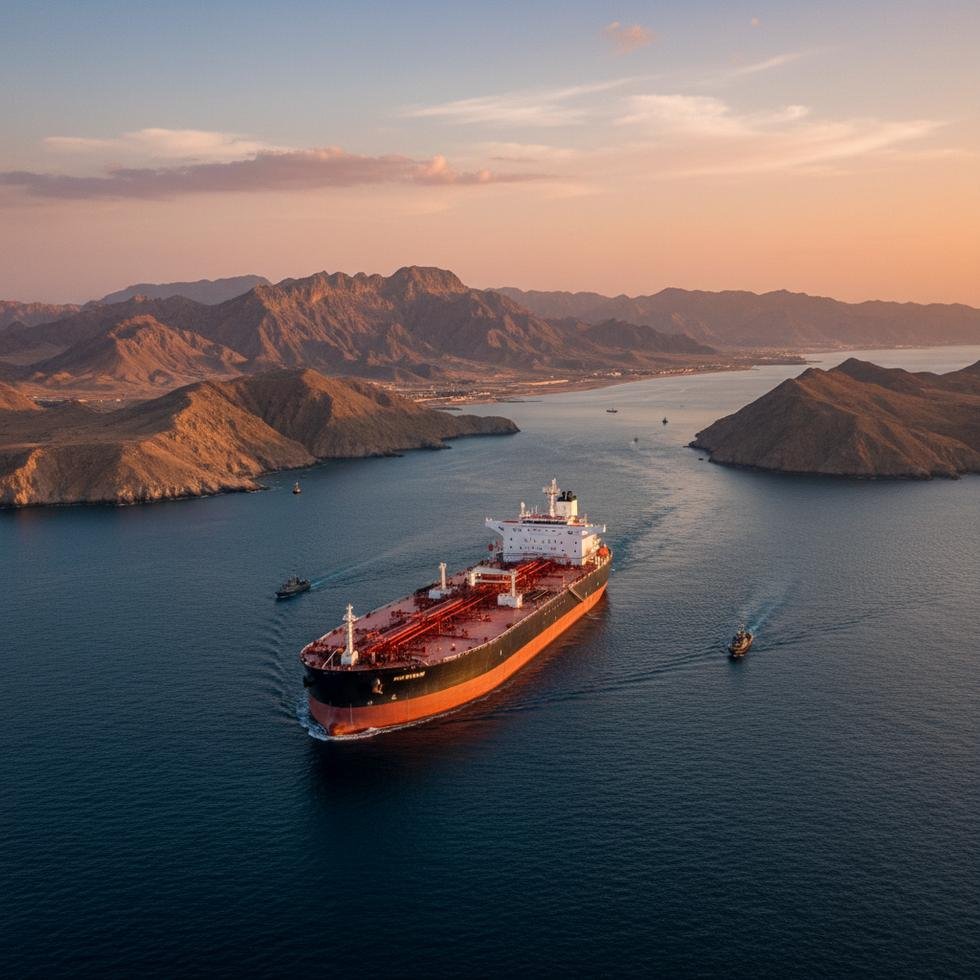 Hürmüz Boğazı'nda seyreden petrol tankerleri