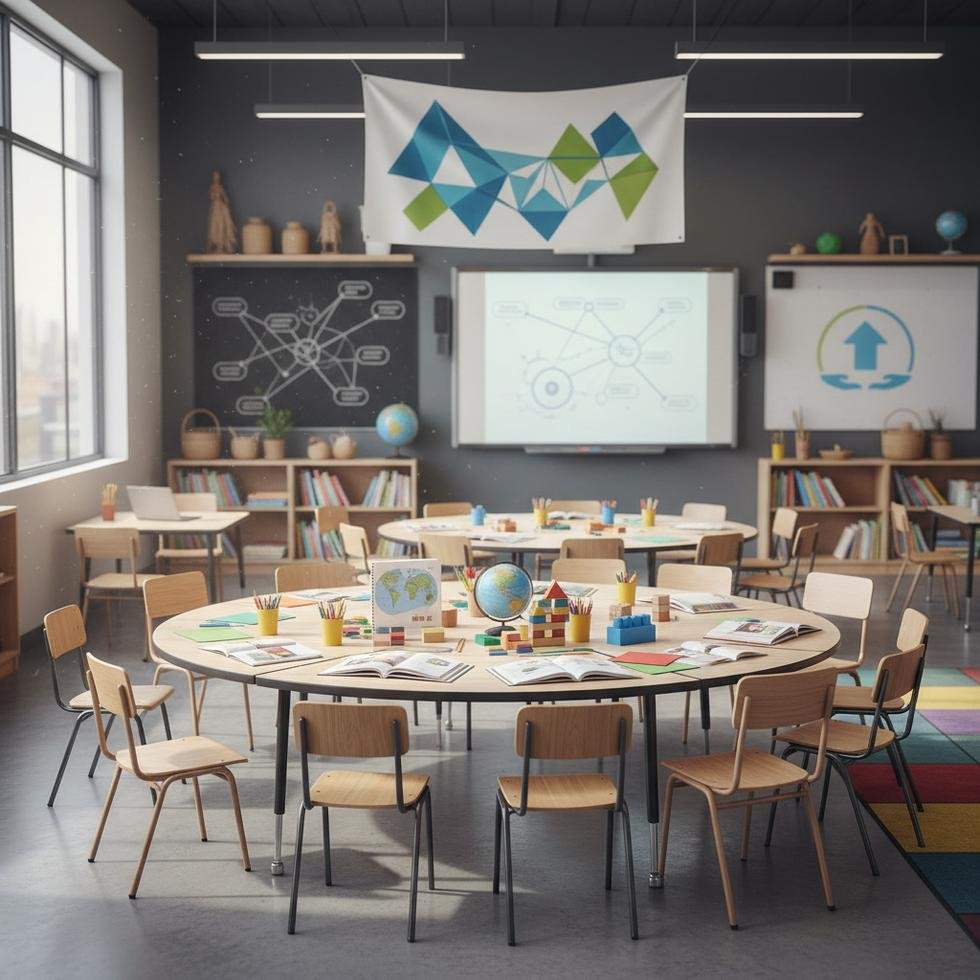 Parents and children participating in a community educational support session