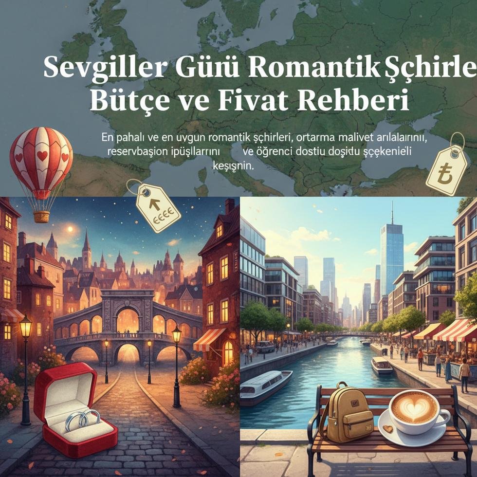 Sevgililer Günü için romantik şehirlerde bütçe ve fiyat rehberi