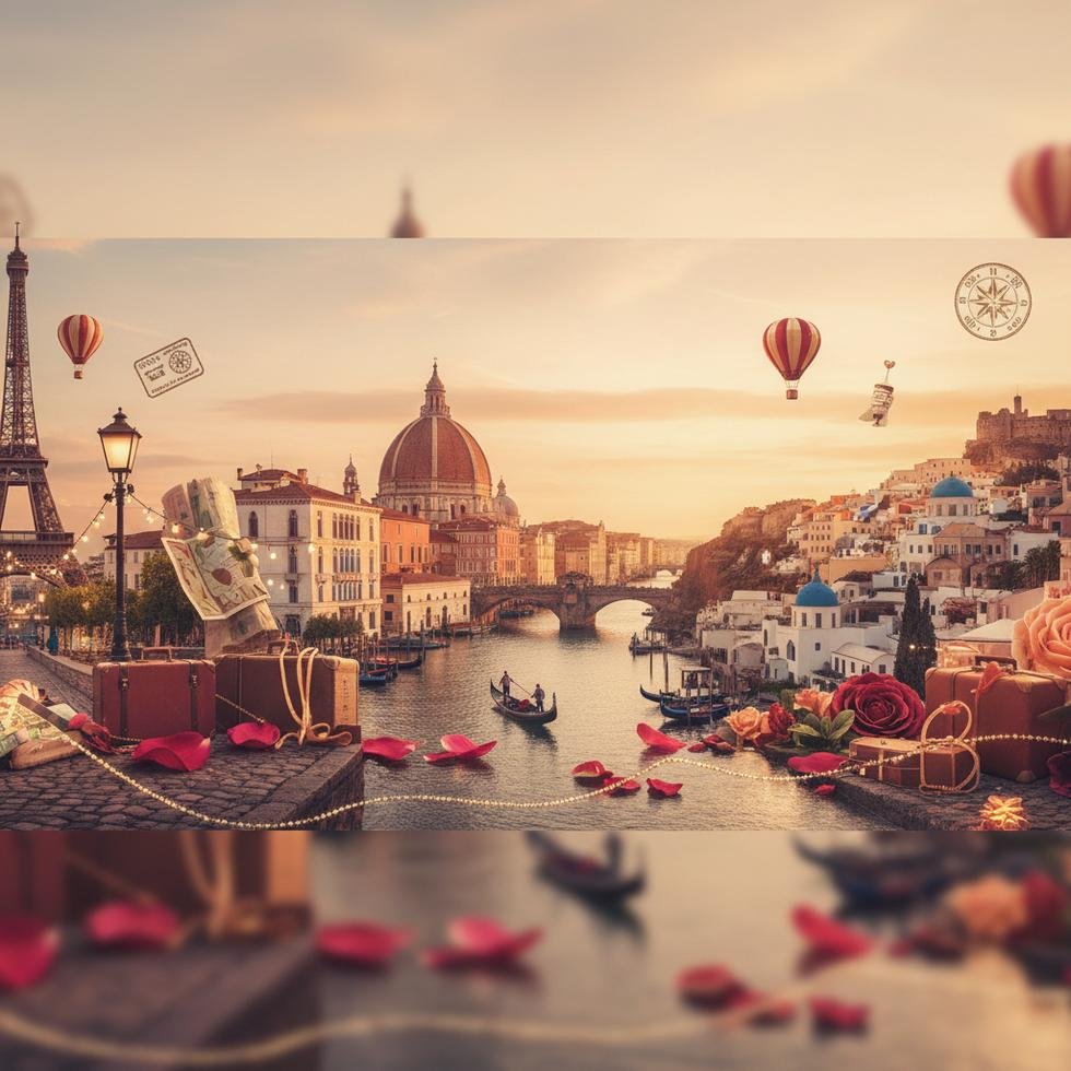 2026 Sevgililer Günü için romantik şehir manzarası