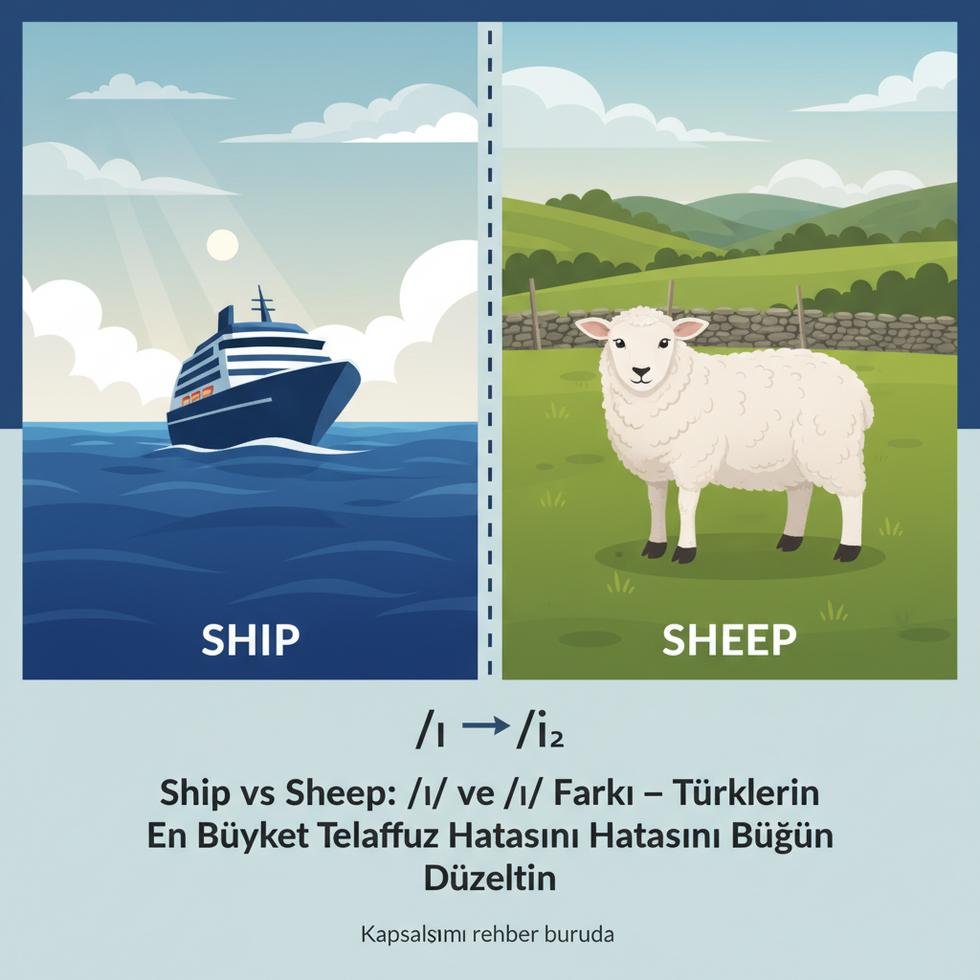 /ɪ/ ve /iː/ seslerinin doğru telaffuzu üzerine gösterim